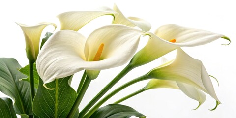 Soft Calla Lily Bloom, High Depth of Field Photography, Elegant White Flower, Macro Shot, Botanical Image, Pure White Calla, Close Up Calla Lily