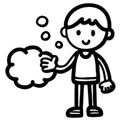 Strichfiguren Strichmännchen Strategie Vector Illustration - Line Art Cartoons & Clipart, Creative vector illustration of Strichfiguren and strategy in line art and clipart design