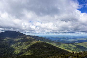 View from Mount Garfield in the White Mountains in New Hampshire