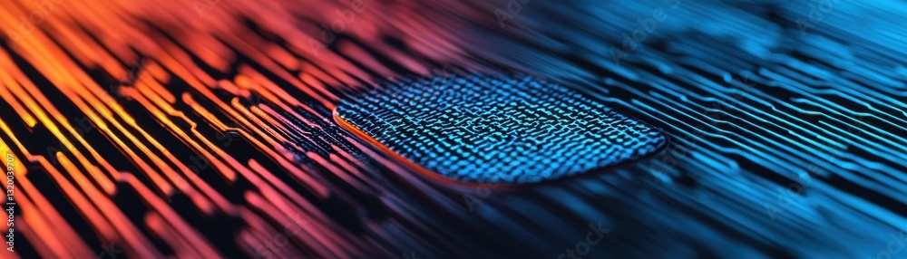 Poster dynamic digital patterns tech background abstract image modern environment close-up viewpoint visual