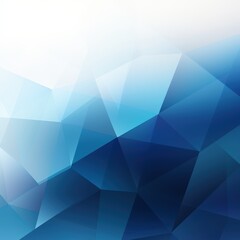 Obraz premium Abstract blue geometric background, low-poly design, gradient, website template