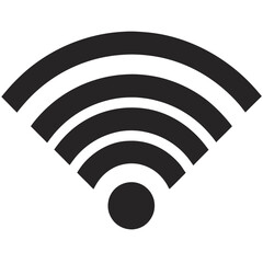 Wifi Wireless Internet Signal Icon - Flat Design for Apps, Vector Illustration, Cartoons, Clipart, Wifi wireless internet signal icon, flat vector design for apps, cartoons, clipart, and more.