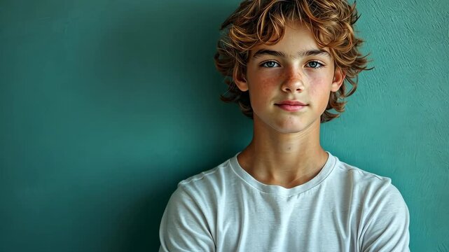 Portrait of a Confident Young Boy