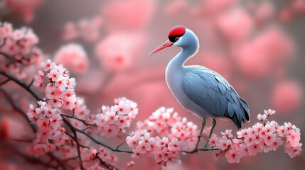 Obraz premium red crowned night heron