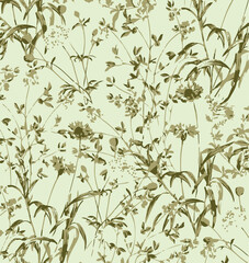 Pattern with simple pretty small flowers, little floral liberty seamless texture background. Spring, summer romantic blossom flower garden seamless pattern for your designs