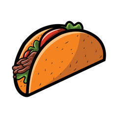 Taco art vector