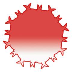 Vibrant  RedGradient Glass Icon – Glossy and Versatile Symbol for Modern Design