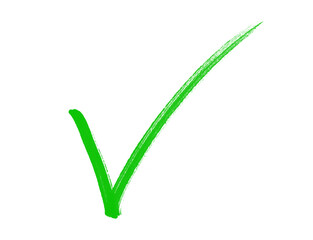 green check mark, Green correct mark icon, Brush stroke approved symbols in green color, checkmark sign vector illustration, hand drawn tick sign collection, Correct vote choice isolated symbol