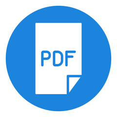 Pdf Circle Icon