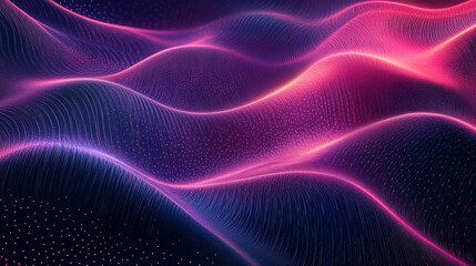 An abstract representation of flowing wave patterns in vibrant colors