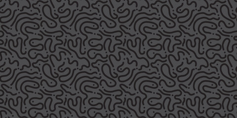 Fototapeta premium Doodle shapes background. Seamless pattern. Vector. らくがきイラストパターン