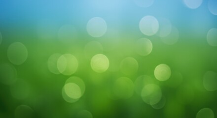 Obraz premium Dew-Covered Grass Bokeh