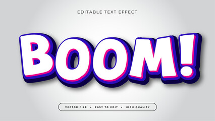 Boom 3D editable text effect template