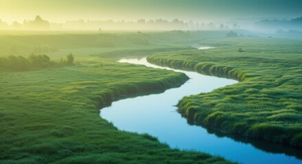 Vibrant Field Bright Sky