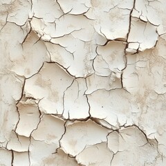 Cracked, dry, off-white surface texture.