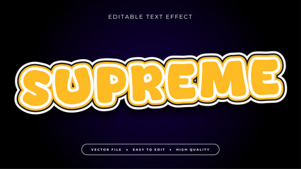 Editable text effect supreme text style