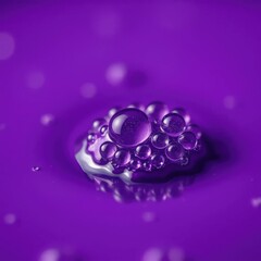 Macro photograph of interconnected water bubbles