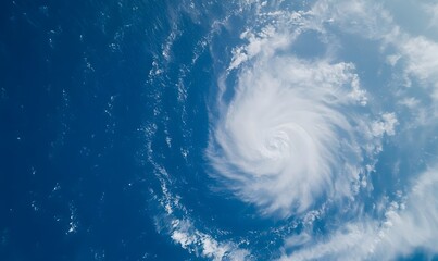 Fototapeta premium a massive ocean vortex forming the shape of infinity, Generative AI