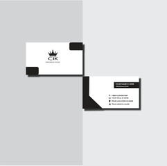 Modern and Minimalist Business card Design.