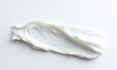 smooth, creamy texture on white background, ideal for beauty or culinary themes. soft swirls evoke sense of luxury and indulgence