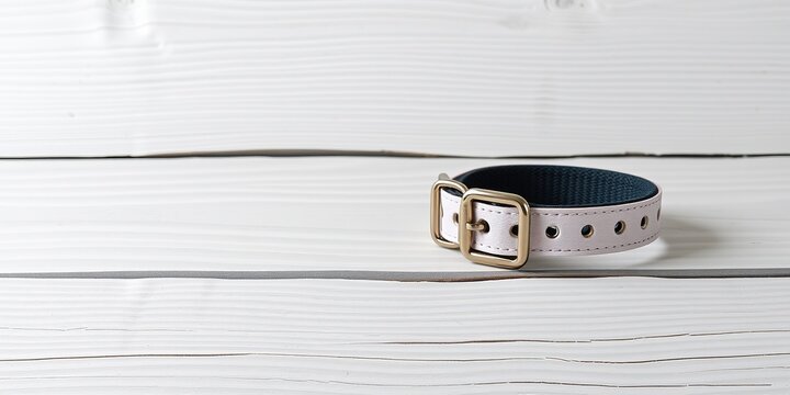 Chic Pet Collar Review on Textured Birch Slab - Urban Style