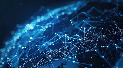 Obraz premium Technology_particles_technology_sense_background