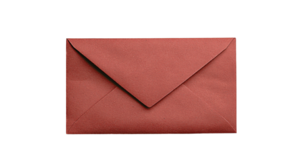 A simple red envelope with a pointed flap.