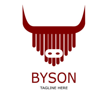 vector illustration of an abstract byson