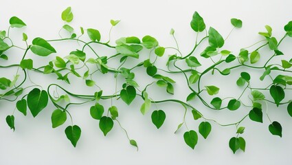 Obraz premium leaf vine isolated on a white backdrop