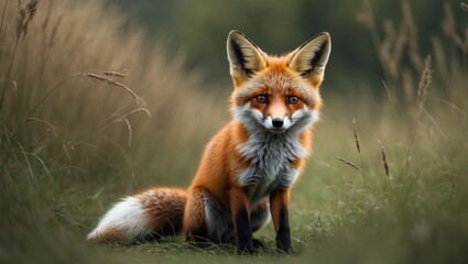 Obraz premium Little foxes in nature