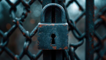 Image title: "Metal padlock"