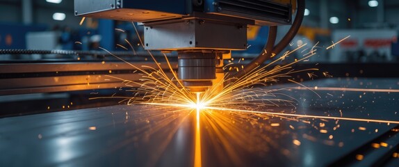 Laser or plasma cutting methods used on flat sheet metal.
