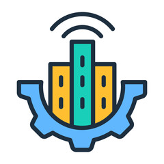 Smart City Solution Icon