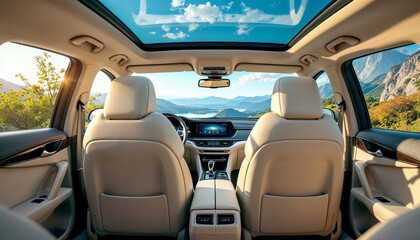 modern indoor car sunroof glass