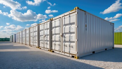 Obraz premium International transport containers for shipping.