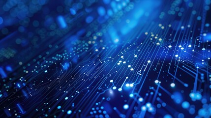 Fototapeta premium Technology_Particle_Technology_Sense_Background
