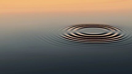 Fototapeta premium Water Ripples Peaceful Tranquil Nature Background
