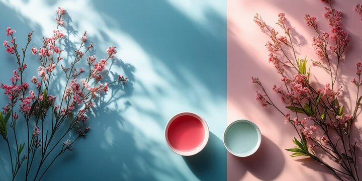 Minimalist Notebooks and Stationery in Soft Pastel Colors for Office and Study Space