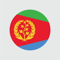 Fototapeta premium Eritrea Flag Sphere Vector