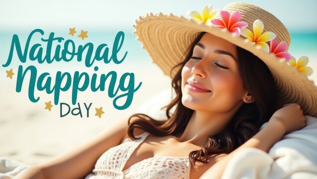 Celebrating national napping day embrace relaxation and rest on the beach