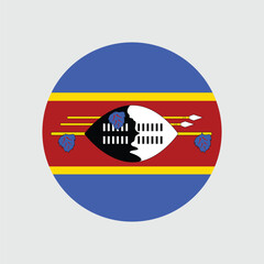 Fototapeta premium Eswatini Flag Sphere Vector