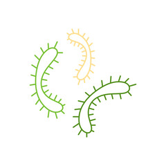 Germs and bacteria icon design