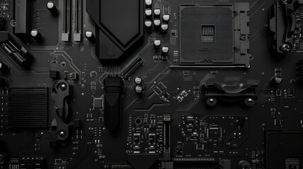 Fototapeta premium black_technological_background