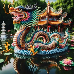 Fototapeta premium the mythical chinese dragon 57