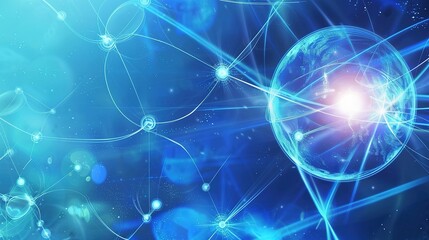 Fototapeta premium Banner_backgrounds_scientific_and_technological_