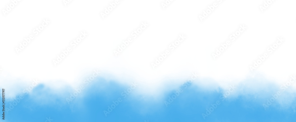 Wall mural png fog texture isolated on transparent background. border from smoke. design element. blue vector c