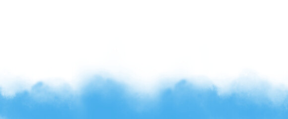 PNG fog texture isolated on transparent background. Border from smoke. Design element. Blue vector cloudiness.