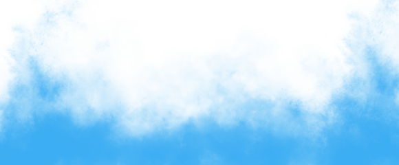 PNG fog texture isolated on transparent background. Border from smoke. Design element. Blue vector cloudiness.