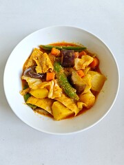vegetables curry dish