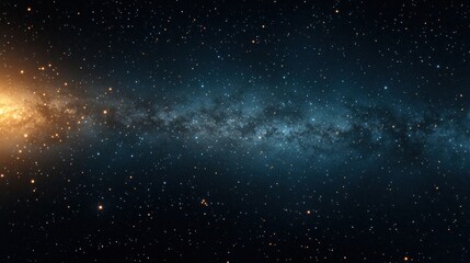 Fototapeta premium Stunning view of a galaxy with stars and cosmic elements.